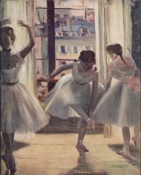 Edgar Degas Painting - ventana de bailarines de ballet Edgar Degas